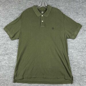 Timberland Olive Green Pique Polo Shirt Men's XL